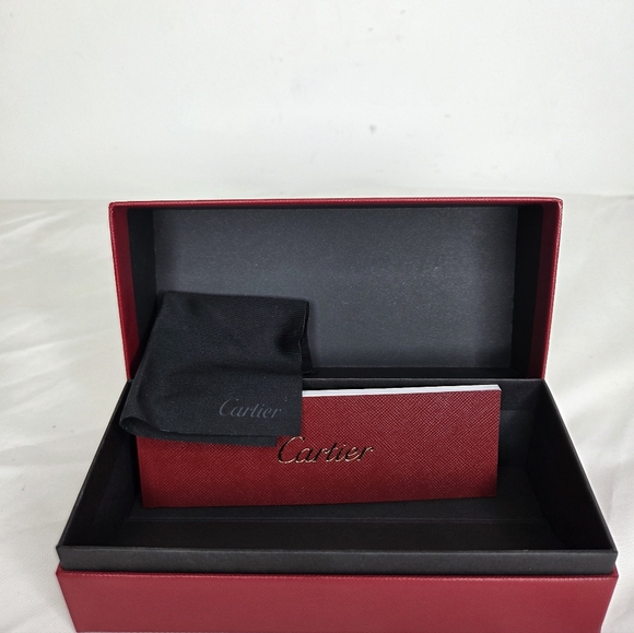 Cartier Elegant Red Sunglasses Storage Box - Picture 5 of 8